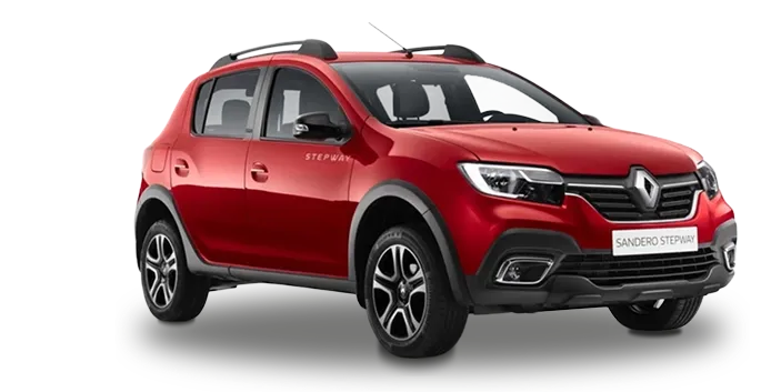 Camioneta Renault Duster color rojo.